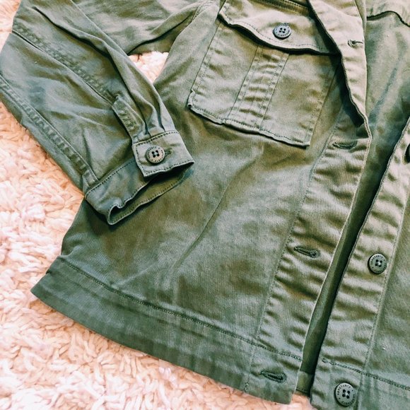 Sanctuary Olive Green Button-Up Cargo Jacket - Picture 5 of 10
